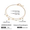 Wanxing Europeu e Americano Aço Inoxidável Estrela e Lua Exquisite Colar Acessível Luxo High-End Corrente Clavícula Transfronteiriça Não Desbota Colar