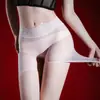 Xi Yue "Fei Yang" Renda de Desejo Puro Boxer Leve Transparente, Shorts Semi-Transparentes Sexy Sedosos Lisos Brilhantes para Mulheres