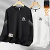 Sudadera Popular Nueva para Hombre Otoño/Invierno 2025, Forro Polar, Sin Capucha, Manga Larga, Cuello Redondo, Tallas Grandes, Gruesa, para Usar al Aire Libre