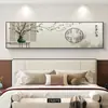 Arte de Pared Alegre para Dormitorio: Nueva Pintura Decorativa para Dormitorio Principal Estilo Chino para la Paz y la Felicidad, Mural de Pared Cálido para el Hogar
