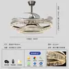Lámpara de araña ventilador de techo para sala de estar estilo minimalista italiano, nuevas lámparas modernas simples de alta gama para comedor y dormitorio, lámparas de Zhongshan