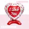 Nuevo Globo de Papel de Aluminio Extra Grande de 66 pulgadas para Boda Día de San Valentín Base de Pie Forma de Corazón Decoración para Fiesta del Festival Qixi