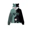 Sudadera con Capucha Nueva para Niños con Orejas de Gato Impresión 3D para Hombres y Mujeres Novedad del Mundo de la Animación