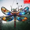 Atrapasol Acrílico con Diseño de Flor de Libélula Transfronteriza - Decoración Colgante Transparente para el Hogar