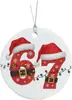 Bestseller Transfronteiriço Sixseven Papai Noel Decorações de Natal em Acrílico Decorações Divertidas de Meme Digital