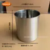 Acero Inoxidable 304 Taza de Boca de Gran Capacidad Cilindro Sin Asa Sin Asa Cubo de Hielo Continuo Cilindro para Especias Múltiples Tamaños Cilindro Grande