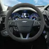 Aplicable a Cubierta de Volante Ford Kuga Invierno Felpa Ultradelgada Especial Modelos 13-20 Antideslizante Absorbente de Sudor Cubierta de Agarre
