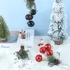 Colgante de campana de Navidad colgante para ventana colgante de árbol de Navidad campana pintada cuerda de cáñamo accesorios de piña colgante de campana de metal