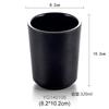 Taza Negra Estilo Japonés de Melamina para Uso Comercial en Restaurantes, Tiendas de Hot Pot y Barbacoa, Vasos para Agua, Tazas de Té para Tiendas de Fideos, Vasos de Plástico para Bebidas, Vajilla