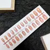 Puntas de Uñas Artísticas Simples Transparentes Estilo Ojo de Gato Anchas Tiras Pre-hechas 30 Piezas Por Tamaño Uñas Portátiles Fábrica Directa Personalización