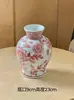 Nuevo Jarrón de Cerámica Pastel Estilo Chino, Recipiente de Porcelana Azul y Blanca para Arreglo Floral, para Entrada de Sala de Estar, Decoración de Escritorio para el Hogar, Jarrón de Flores de Peonía