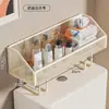Estante de Almacenamiento Encima del Inodoro, Estante Específico para Baño Sin Taladro, Solución de Almacenamiento Multifuncional para Baño, Estante de Almacenamiento para Inodoro
