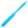 Stock de Fábrica Al Por Mayor Espátula Larga de Silicona Integrada Rascador para Mezclar Mantequilla de Pastel Herramienta para Hornear Rascador de Silicona