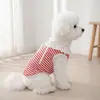 Nuevo chaleco de encaje a rayas para mascotas, ropa linda para fotografía para perros grandes, medianos y pequeños