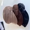 Gorra de Boina Retro Británica para Mujer, Gorra de Béisbol Cálida para Otoño e Invierno, Boina de Moda Versátil, Gorra de Jinete Moderna para Viajar