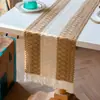 A NOSOTROS. Mantel de Mesa con Borlas Transfronterizo Lino Grueso Algodón Ganchillo Decoración de Fiesta Bandera Larga de Mesa Fábrica