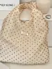 5791 2025 Nuevo Estilo Gran Capacidad Estilo Perezoso Moderno Diseño de Organza Bolso de Mano Casual Ropa de Trabajo Bolso de Hombro