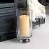 Jantar à Luz de Velas Copo de Vela Europeu Simples Copo de Vidro Ornamento Castiçal Artificial Corte Boca Moída Castiçal Feito à Mão