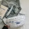 Bolsa de pecho tie-dye para mujer, nuevo bolso de hombro estilo coreano, bolso pequeño versátil de verano, adecuado para ciclismo y deportes, bolso de cintura de verano de moda