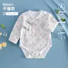 Enterizo Clase A para Bebé, Mameluco Triangular de Algodón Puro de Manga Larga para Recién Nacido, Ropa Infantil Unisex Sin Costuras para Primavera y Otoño