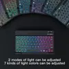 Teclado Bluetooth retroiluminado colorido teléfono móvil tableta 10 pulgadas 7 pulgadas luminoso Ruso Teclado inalámbrico Bluetooth iPA luz colorida