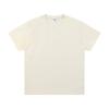 Playera de manga corta y cuello redondo de algodón lavado de 190 gramos para hombre, color sólido, básica, con logotipo estampado personalizado, camisa cultural, impresión al por mayor