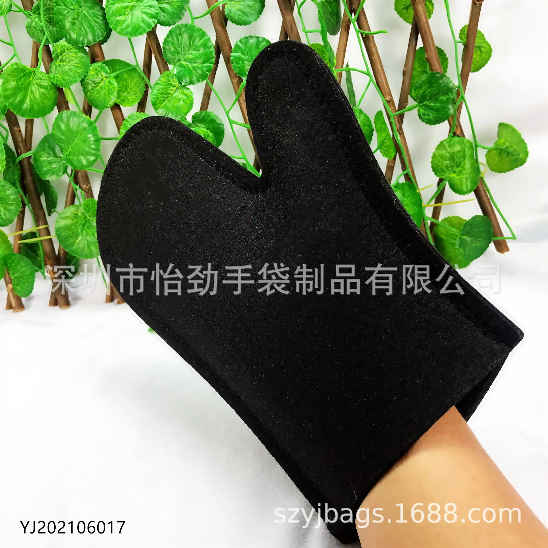 素色戟绒隔热手套
