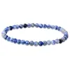 Pulseira de Malachite 4mm com Contas de Cristal Rosa e Cordão Elástico - Joias - Venda Quente Transfronteiriça da Amazon - Fabricante