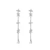 Pendientes de Zirconia de Lujo Transfronterizos Europeos y Americanos, Clips para Orejas, Pendientes de Moda Exquisitos Estilo Popular Ins, Juego de Joyería al por Mayor