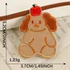 Patche Bordado de Urso Fofo de Desenho Animado Decoração de Bolsa Etiqueta Bordada Autoadesiva para Computador Patche de Urso Marrom Patche