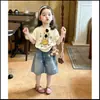 Conjunto de Verano para Niños 2026 Nuevo Estilo Coreano Niños y Niñas Elegantes Shorts de Mezclilla Casual con Patrón de Estrellas de Manga Corta