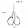 Tijeras de acero inoxidable para cejas tijeras de bordado tijeras de belleza rectas para pestañas herramienta hilo Tijeras de punta cabeza redonda tijeras de belleza