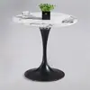 Mesa Redonda Pequeña de Madera Maciza para Oficina de Ventas, Mesa y Sillas de Negociación para Tienda 4S, Mesa de Comedor de Lujo Ligero, Mesa de Café de Mármol para Hotel T450