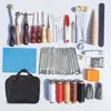 Artesanato em Couro Mais Vendido Transfronteiriço Ferramentas de Couro Conjunto de Costura à Mão de 29 Peças Conjunto Combinado de Agulha de Costura DIY Linha de Lona