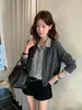 Chá verde limão outono estilo coreano chic preguiçoso visual emagrecedor conjunto de duas peças com gola lapela e mangas compridas para mulheres 11327