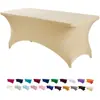 Capa de Mesa Elástica Festa ao Ar Livre Casamento Retangular Elastano Elástico Toalha de Mesa Capa de Mesa de Cocktail Toalha de Mesa