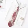 Jk a cuadros estilo japonés corbata de moño floral corbata para mujer estilo universitario para hombre corbata de moño para foto de graduación con camisa uniforme de marinero