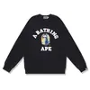 Sudadera de camuflaje de moda transfronteriza para hombre, otoño e invierno, manga larga, estampado de letras, holgada, cuello redondo, sudadera pullover para hombre