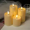 Velas LED Electrónicas con Control Remoto, Temporizador, Forma de Bala, Regulables, para Decoración Transfronteriza, Restaurantes, Lugares de Conciertos e Iluminación