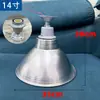 Pantalla de Lámpara Gruesa de LED con 6.5 Agujeros y Núcleo de Cobre, Cubierta Reflectante de Aluminio Industrial y Minera, Poste de Lámpara con Cable Colgante, Cadena Colgante para Almacén de Fábrica