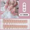Venta transfronteriza entre Europa y Estados Unidos de pegatinas para uñas postizas con acabado de armadura de almendra de tamaño mediano y largo con diseño de nicho personalizado que muestran la mano de larga duración.