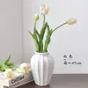 Flores Artificiales Tulipán Ave Fénix de 3 Cabezas Ramo Goma Suave Simulación Decoración del Hogar Estilo Ins Flor Portátil Accesorio para Fotografía