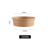 Bowls de Papel Kraft, Cajas Gruesas para Llevar, Bowls de Papel Desechables, Bowls al Por Mayor, Cajas Redondas para Almuerzo de Caja Completa, Bowls para Ensalada de Comida Ligera, Bowls Hechos a Medida