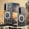 Adecuado para funda de teléfono móvil Samsung Zfold8Ultra, Funda de lujo con soporte giratorio Zfold7 todo incluido, Funda protectora Apple Duo