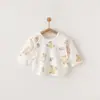 Camiseta de Algodón Puro para Bebé con Espalda Abierta, Primavera y Otoño, Clase A, Top Sin Costuras para Recién Nacido, Talla 52, Ropa para Bebés Pequeños de Pocos Meses, Estilo para Todas las Estaciones