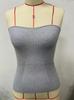 2024 Comercio Exterior Verano Moda Femenina Jersey Top Tubo AliExpress Sexy Slim Color Sólido Top de Punto