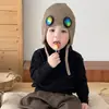 Elegante suéter de punto con botones y cuello para niños estilo coreano, suéter suave y acogedor para bebé de primavera y otoño, ropa versátil para usar como capa interior
