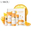 Transfronterizo en stock Traje de la Serie de Vitamina C LAIKOU 5 piezas Limpiador Tónico Esencia Crema para Ojos Esencia