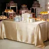 Mantel de Banquete de Alta Calidad, Elegante Mantel Cuadrado, Nuevo Set de Manteles de Satén de Seda de Color Sólido, Engrosado para Reuniones de Oficina y Exposiciones