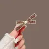 Pinza Lateral de Zircón Brillante Perlado 2026 Nuevo Pinza para el Pelo de Lazo de Alta Gama Atmosférico para Mujeres, Pinza para Flequillo Accesorio para el Cabello